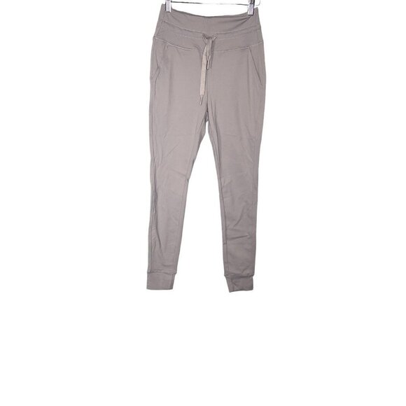 Halara Woman's Mauve High Waisted Drawstring Pocket Plain Full Length Joggers XS - Picture 2 of 8